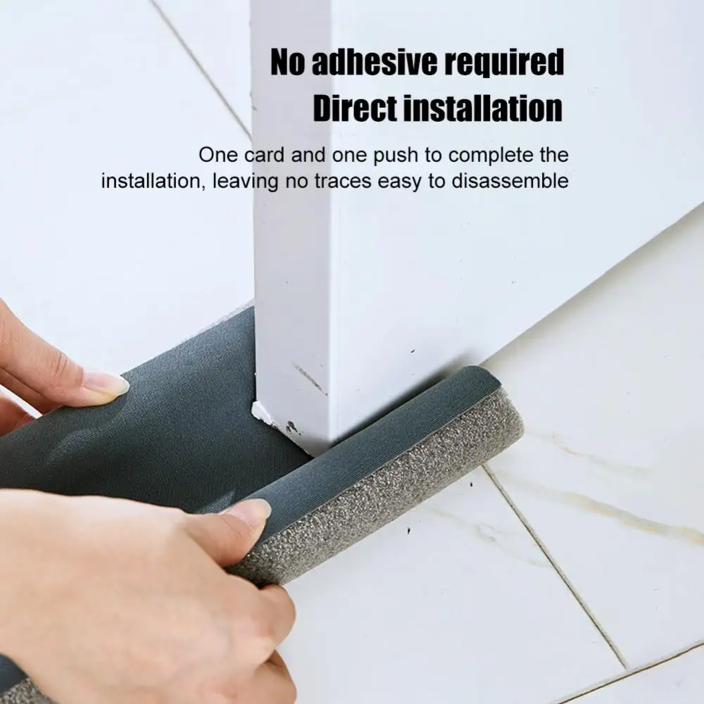 Door Seal Strip Windproof Draught Excluder Stopper Door Bottom Guard Double Protector Dust-proof Blocker Soundproof