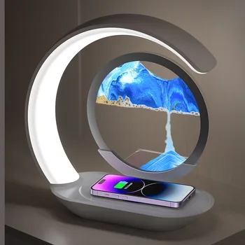 Quicksand Hourglass Lamp Wireless Charging 1