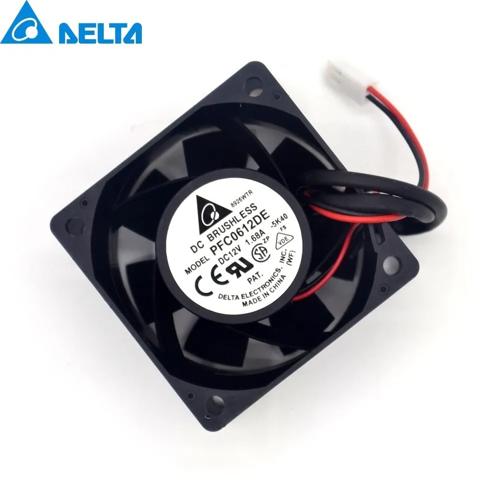Delta PFC0612DE, 12V, 1.68A, 6038, 6cm, 60mm x 60mm x 38mm
