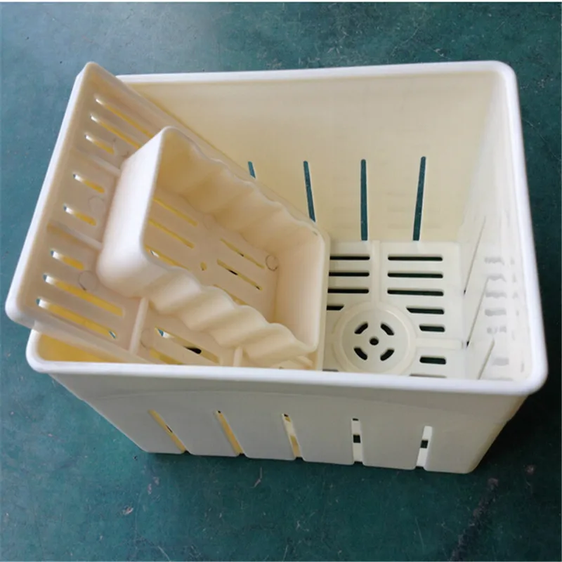 Hot DIY Plastic Tofu Press Mould Homemade Tofu Mold Soybean Curd Making Mold With Cheese Cloth Kitchen Cooking Tool Set