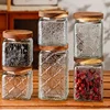 Airtight Containers for Food Glass Pots Airtight Lids Transparent Boxes for Storage Box Mason Jar Sealed glass jars with lids 2