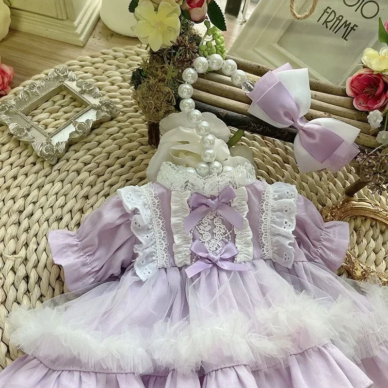 20CM Cotton Doll Skirt Purple Yarn Skirt Baby Clothing 2