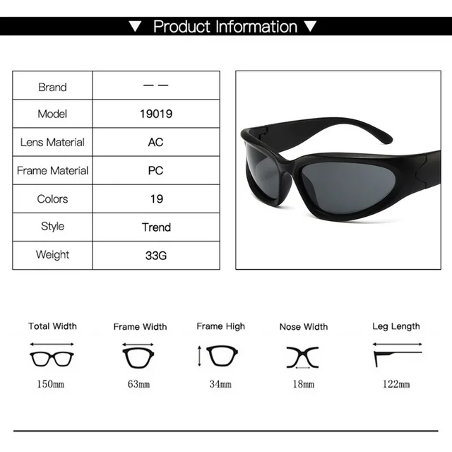Luxo Unisex Óculos De Sol Moda Eyewear New Y2k Óculos De Sol 2