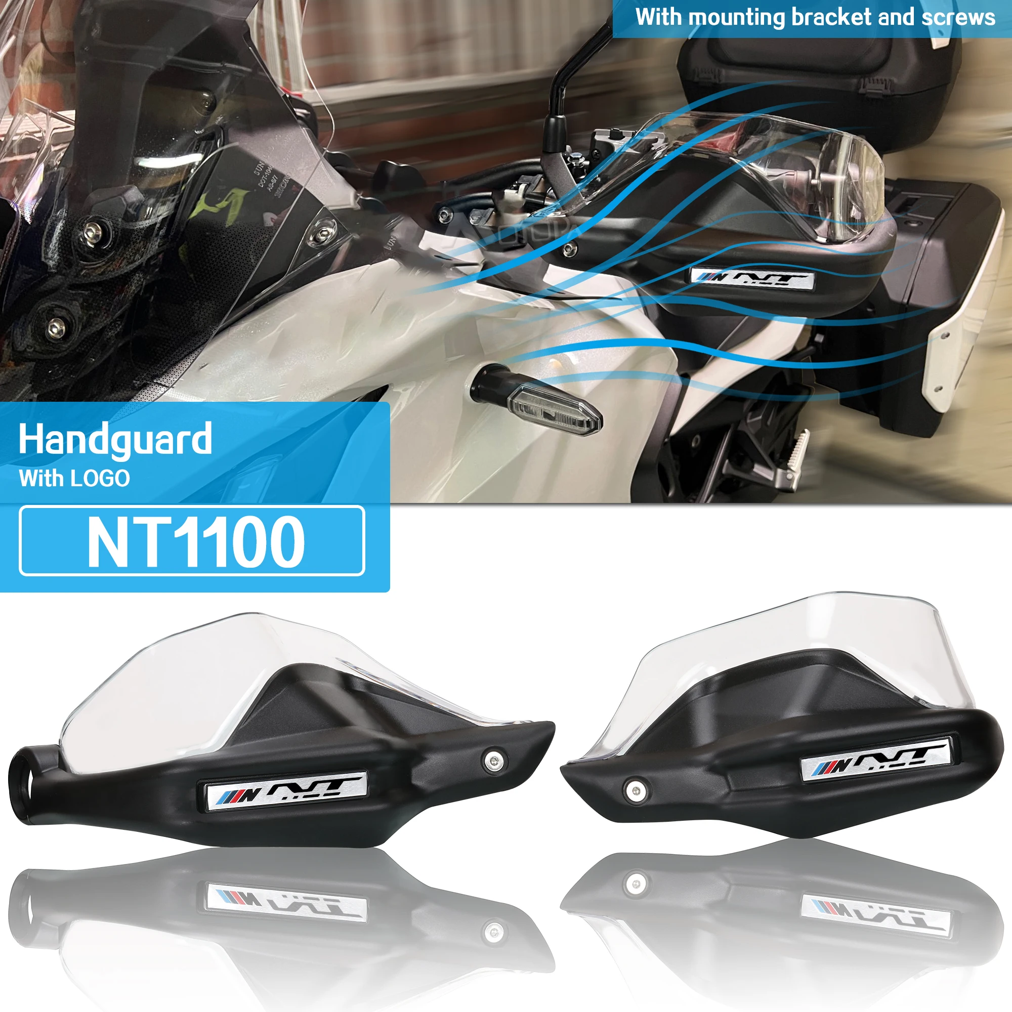 

Motorcycle Black Hand Guards Brake Clutch Levers Protector Handguard Shield For HONDA NT1100 NT 1100 nt1100 nt 1100 2022-2023