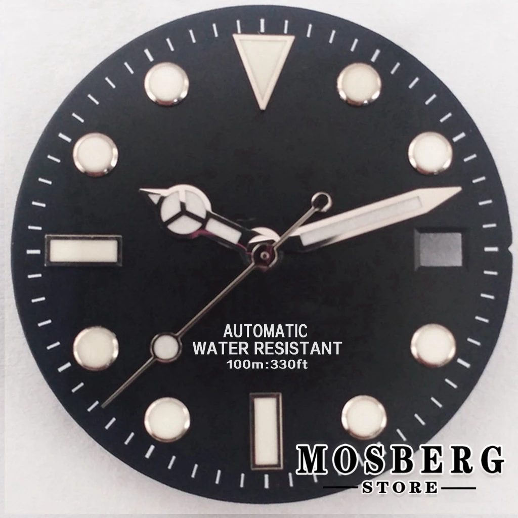 Lancette Dell'orologio Argento Verde Luminoso F NH35 NH36 ETA 2824 2836 Miyota 8215 8205 821A DG2813 3804 Accessori Per Movimento Automatico - Foto 12