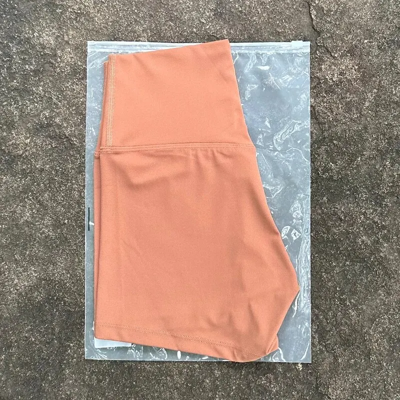 Women's Sexy High Waist Solid Color Yoga Shorts - Soft, Tight, and Perfect