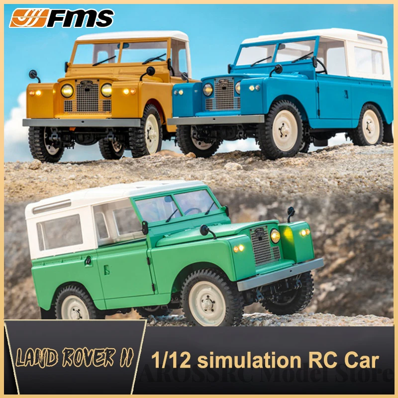 

New Fms 1/12 Land II Rc Rover Remote Control Model Rover 4wd Off-road Variable Speed Simulation Collection Of Electric Rc Car To