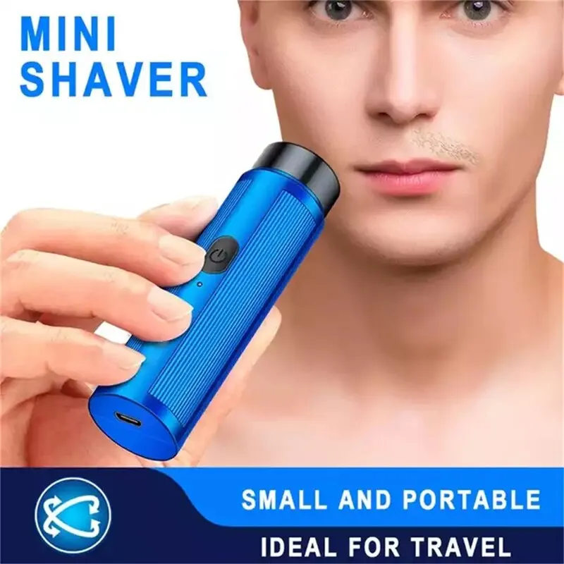 Men Mini Electric Shaver Automatic Razor Trimmer Portable Beard Knife Shaver Rechargeable Razor Travel Car Mini Shaver