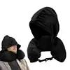 Hoodie Travel neck pillow storage bag Stuffable Neck Pillow Refillable Pillows Sleeper Hold Pillow Neck Support Car Headrest 3