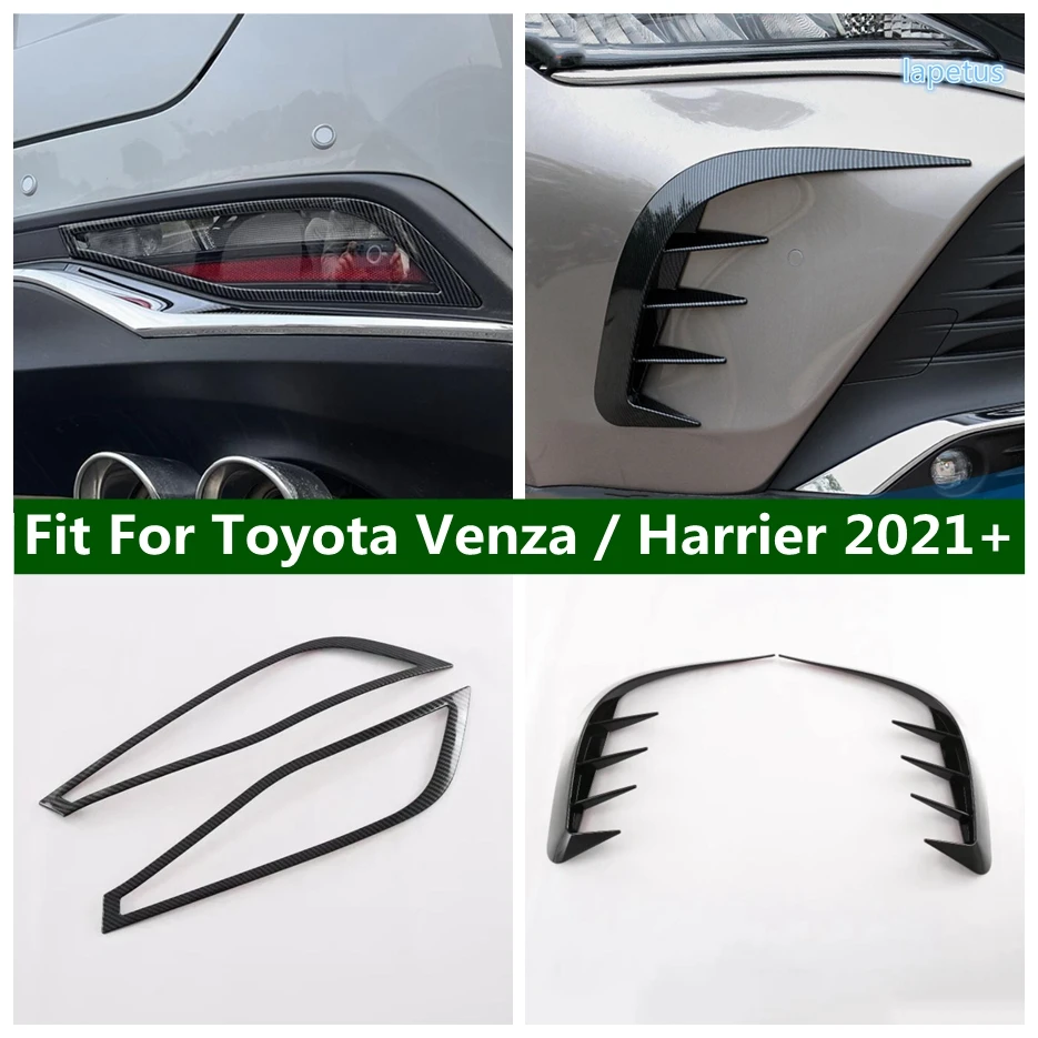 

Rear Fog Light Lamp Garnish Frame Front Foglight Eyebrow Eyelid Cover Trim For Toyota Venza / Harrier 2021 - 2023 Exterior Parts