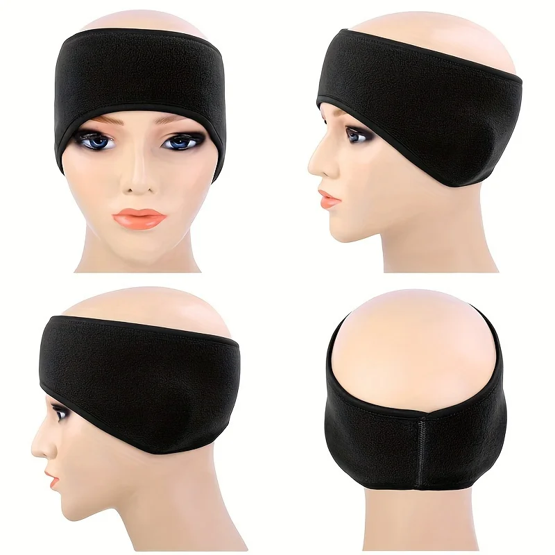 Warm Earmuffs Unisex Winter Headband Soft Windproof Ear Protection Thickened Warmth Sport Headband Running Cycling 1PCS