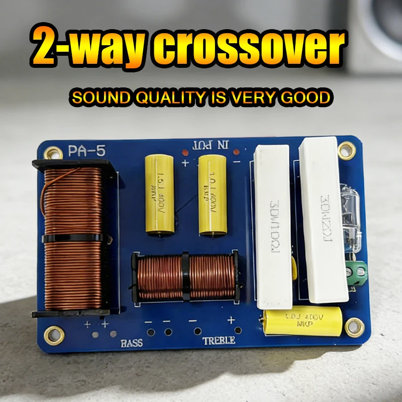 PA-5/ 투웨이 크로스오버, 무대용 450W 고출력 2100Hz 크로스오버 포인트, 단일 8인치 10인치 패시브 스피커용