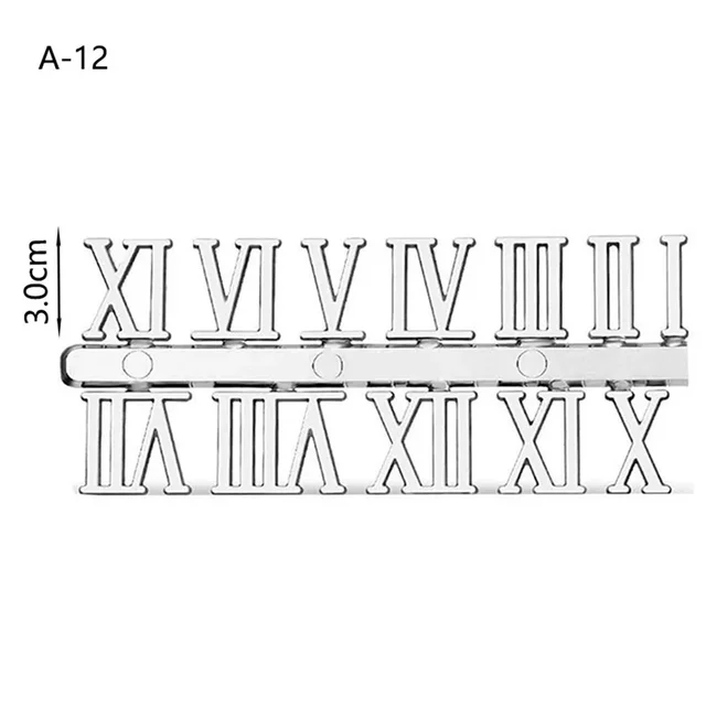 Numeri orologio al quarzo Materiale fatto a mano fai-da-te Strumenti di riparazione orologio digitale Numeri orologio arabo romano Accessori Ago di ricambio 2