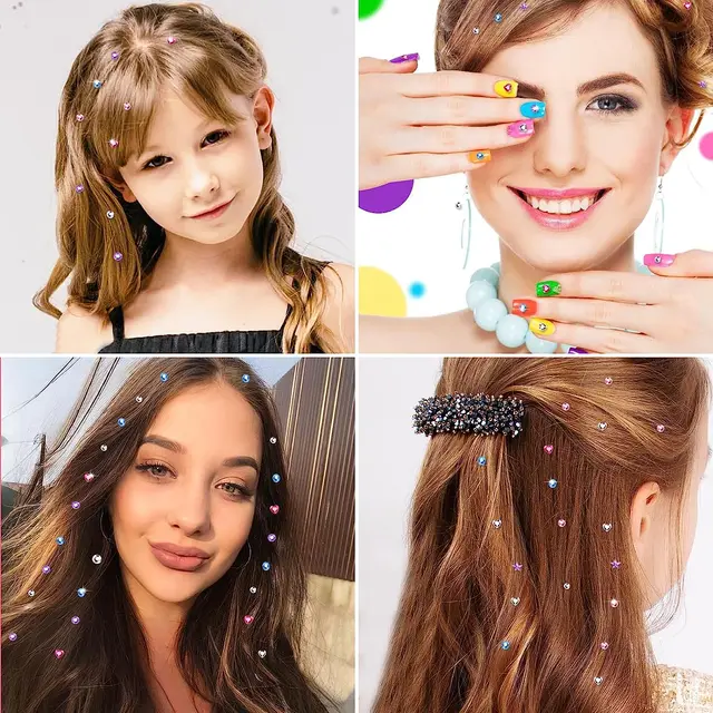 Hair Bedazzler Kit With Rhinestones Hair Stamper Glittering Rhinestones  Bling Styling Tool for Girls Hair Bedazzler Kit - AliExpress