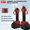 Milwaukee Electric Scissors Brushless Cordless Motor Garden Pruning Shears Fruit Tree Bonsai Garden Power Tools For 18V Battery 3