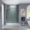 Framelss 3/8"" Sliding Shower Door | Brushed Nickel Finish, 56"" X 60"" | Mbsdc6076-B Model 6