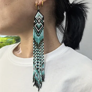 Bohemian Tassel Beaded earrings