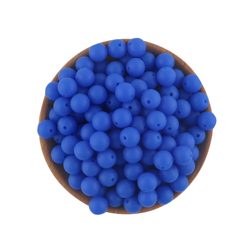 Silicone Round Beads for DIY Jewelry and Craft Projects - 20 Piece Set, 15mm