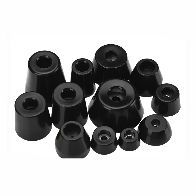 8/80pcs 바닥 보호대 테이블 의자 다리 커버 고무 미끄럼 방지 기계 피트 충격 패드 가구 컵 가스켓 충격 보호