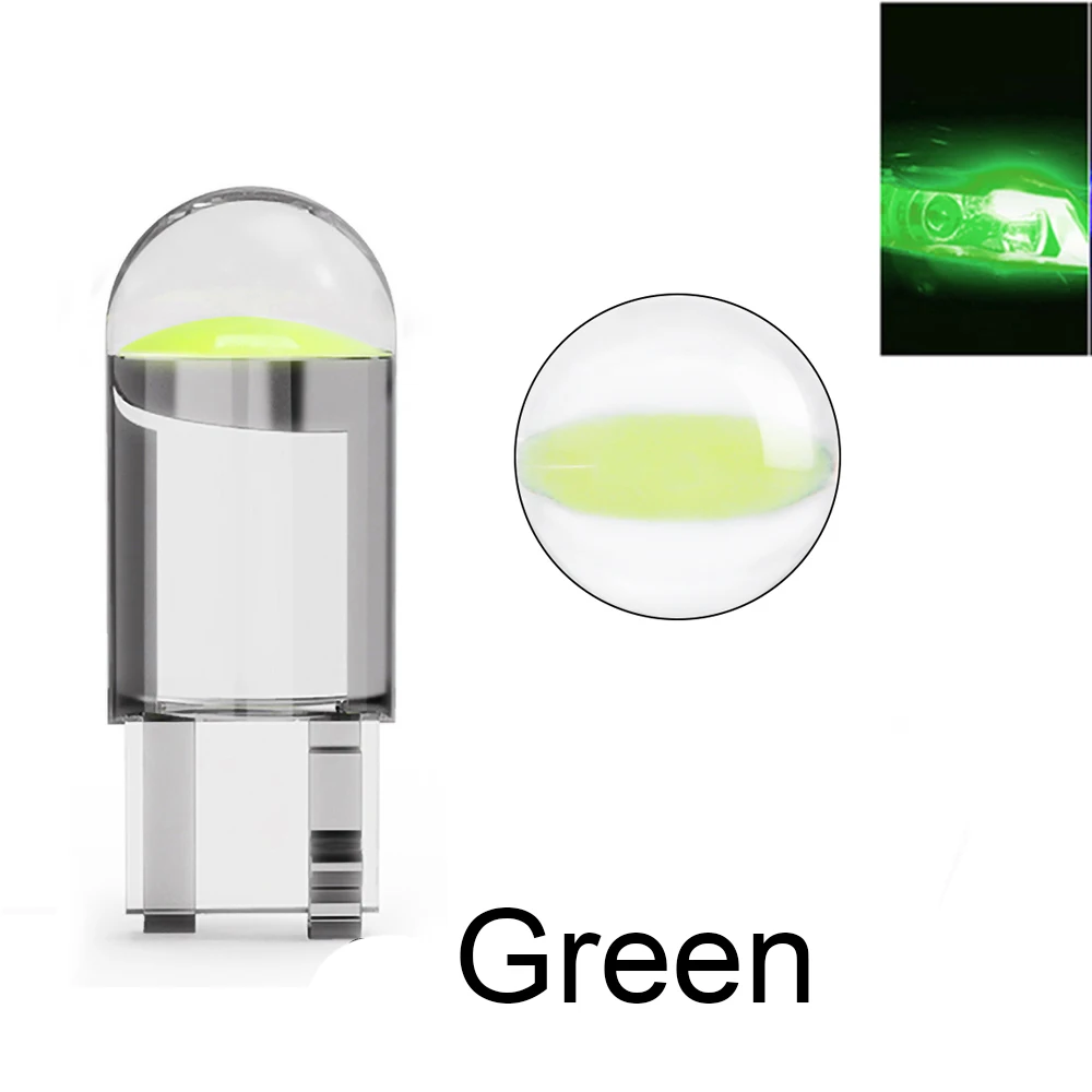 ตัวเลือกสินค้า หลอดไฟ LED รถยนต์ COB T10 สีขาว น้ำเงิน แดง สำหรับไฟส่องป้ายทะเบียน