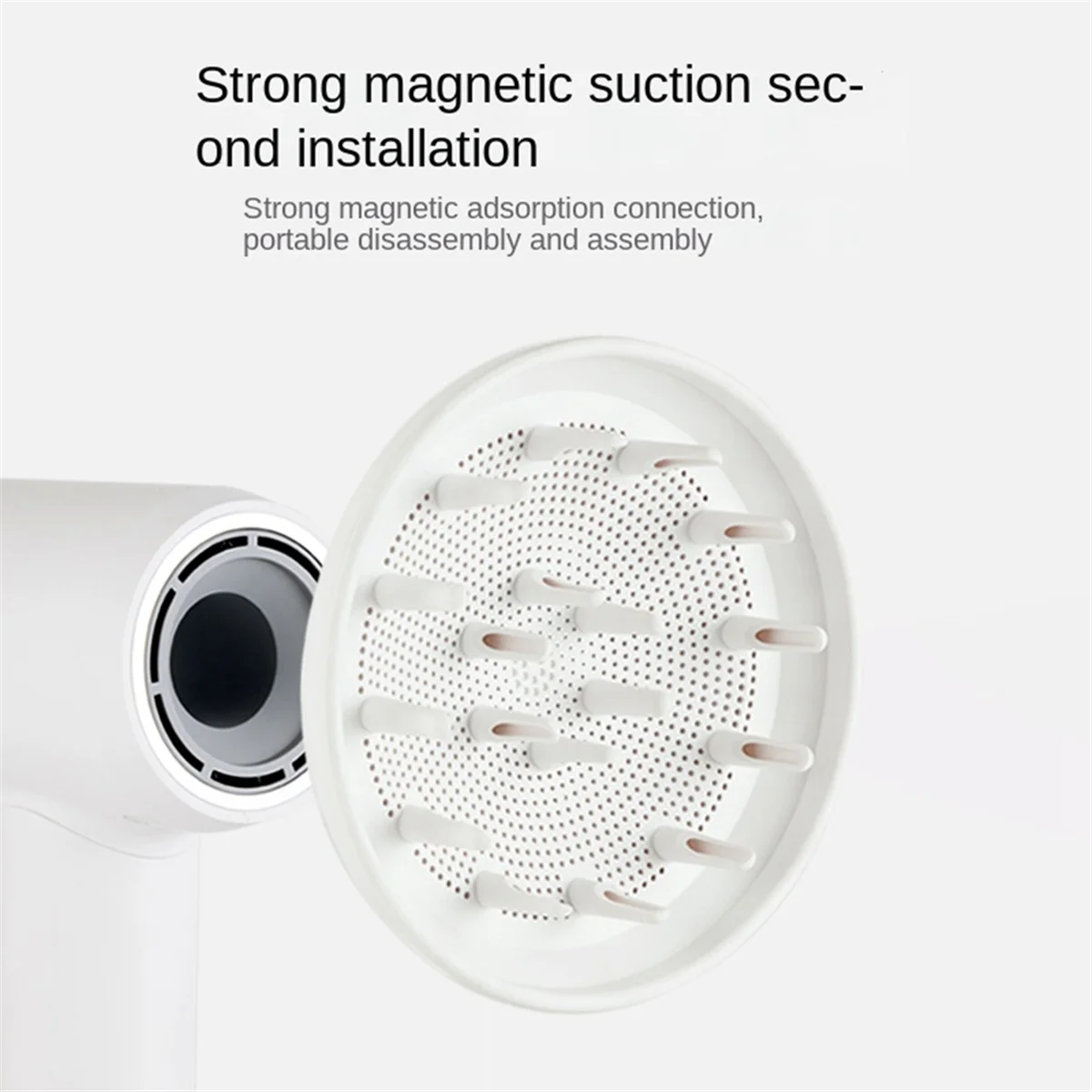 For Laifen Hair Dryer LF03/SE Laifen Diffusion Perm Curling Air Nozzle Accessories White 6