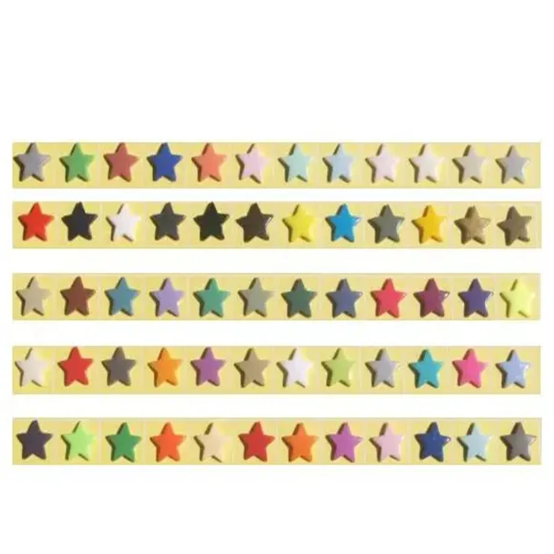 Glossy or Matt Cap Face finish T08 T3 T5 T8 KAM Round PLASTIC SNAPS FASTENER T5 Star RESIN SNAP BUTTONS , 1000 Sets/Color , BB02 6