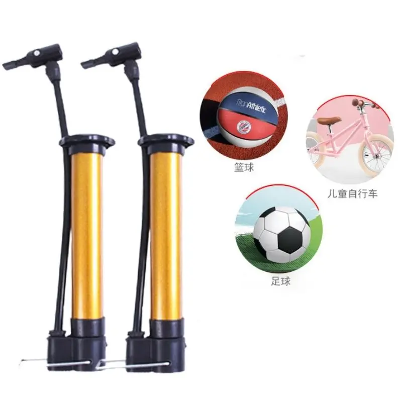 1Pcs Bicycle Pump Inflator Cycling Hand Mini High Pressure Bicycle Pumps Air Ball Pump For Football Basketball Bike Accessories