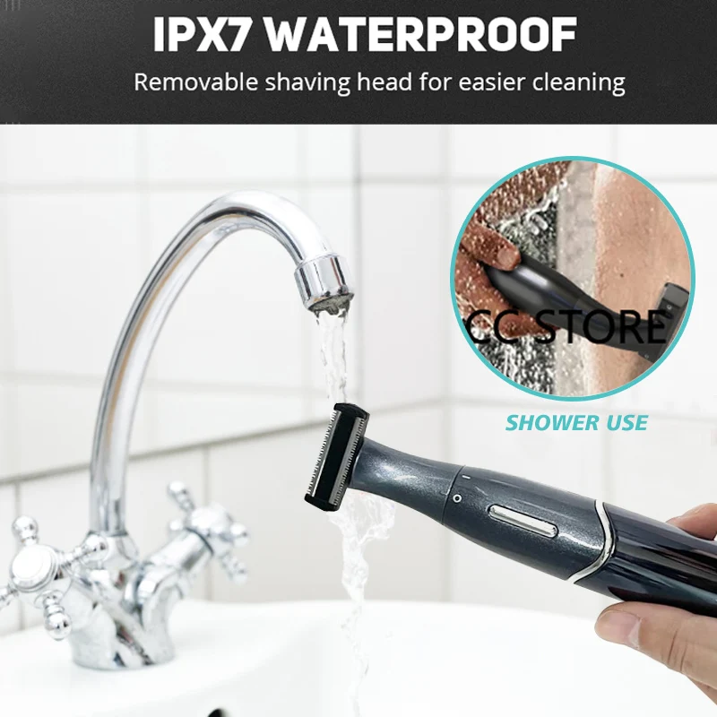 Intimate Areas Haircut Precision Shaver Men Bikini Line Sensitive Razor Balls Eggs Pubic Hair Shaving Trimmer Face Beard Clipper 5