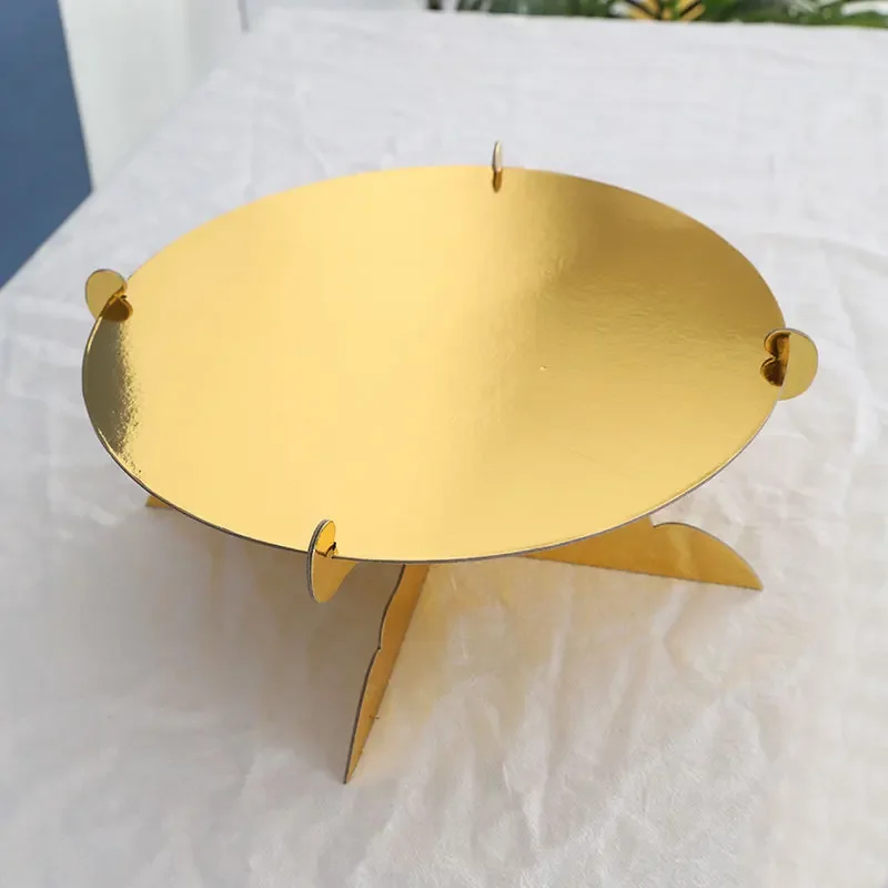 Single layer Cake Rack Household Paper Cake Stand Food Display for Fruit Dessert Afternoon Tea Wedding Bakeware Cupcake Rack