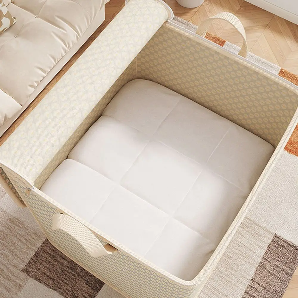 with Handle Clothes Storage Bins Clothes Organizer Large Capacity Quilt Storage Bag Foldable Dust-Proof Closet Storage Box 4