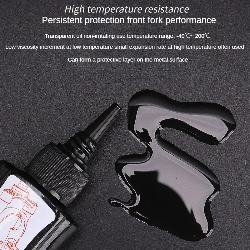 60ml Lubricating Oil Long-Lasting Bike Lubricant Corrosion Resistance Bicycle Suspension Oil for Mountain Bike Forks and Shocks