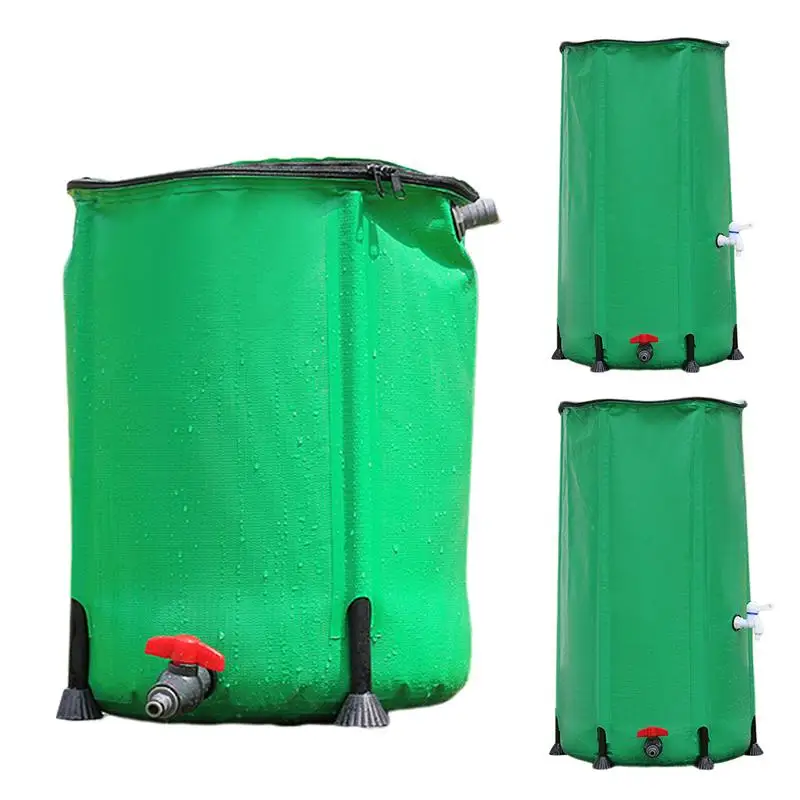 

Rain Barrel Rainwater Tank Collapsible Portable Rain Collection System Barrel Collector With Filter Spigot Collect Rainwater