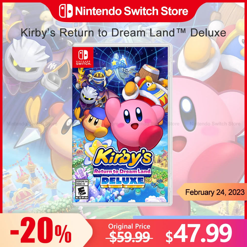 Kirby Torna A Dream Land Deluxe Nintendo Switch Giochi Offerte 100% Scheda Di Gioco Fisica Originale Ufficiale Per Switch Oled Lite