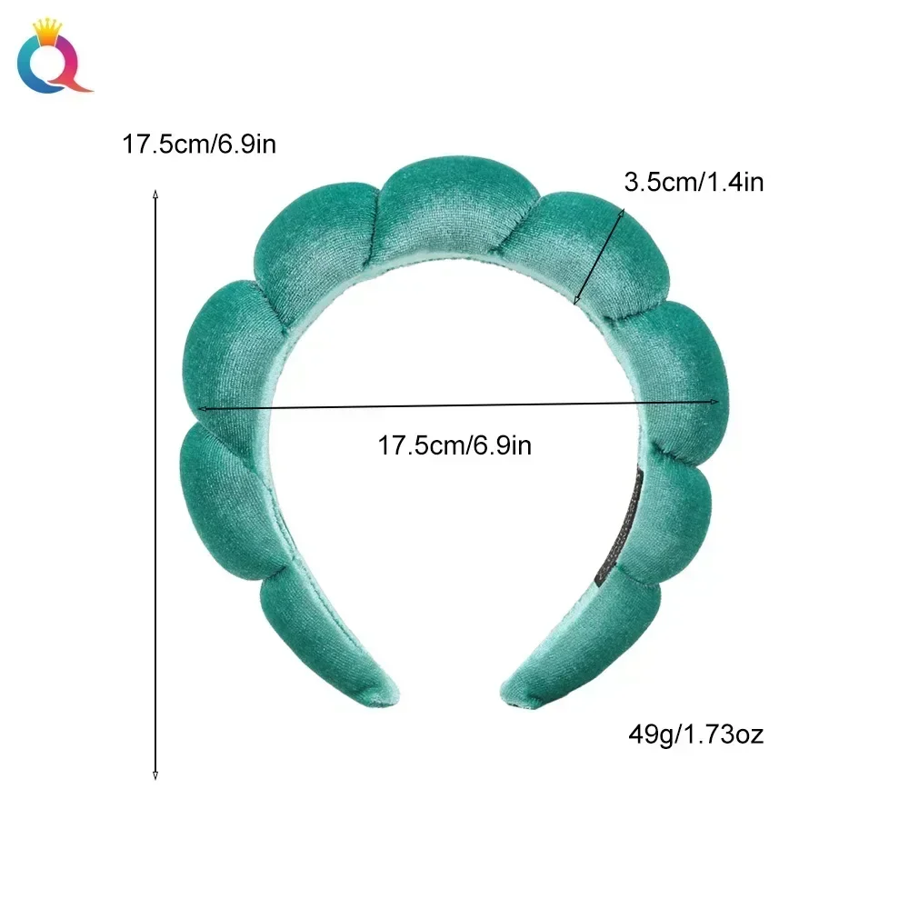 Luxurious Spa Headband for Women – Plush, Ultra-Soft and Versatile Hairband for Skincare, Yoga, and Facial Treatments