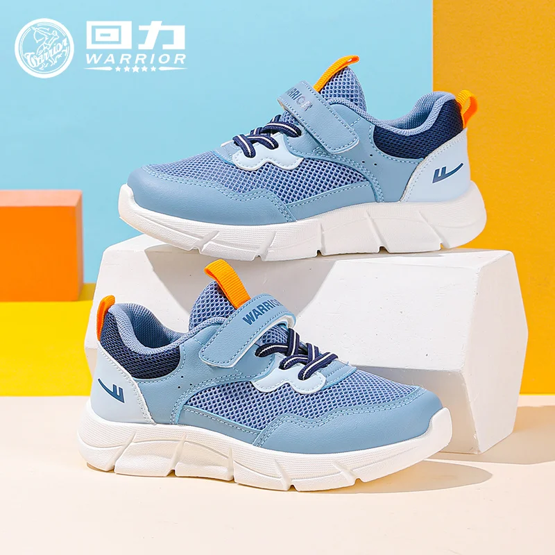 워리어 2025 신상 남아 캐주얼 신발 통기성 메쉬 경량 러닝 스니커즈 아동용 학..