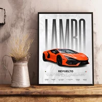 ⁦لوحة كانفاس جدارية لأشهر السيارات الرياضية والخارقة | Iconic Supercars & JDM Canvas Wall Art Poster⁩ - الصورة ⁦4⁩