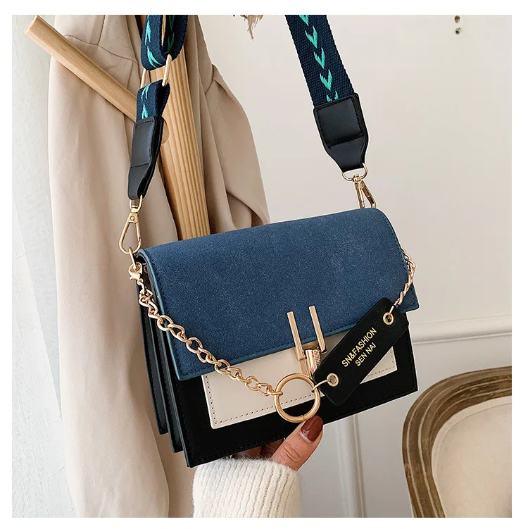 Women Shoulder Bags Fashion Mobile Phone Messenger Bag Casual Crossbody Purse Contrast Color Luxury Designer Bags - 6