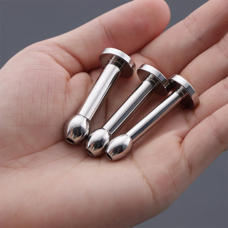 Penis Sex Toys 8/9/10mm Beads Holllow Urethral Plug Sounds Penis Plug Men Masturbators Urethra Dilator Insert Sounding Rods 18+