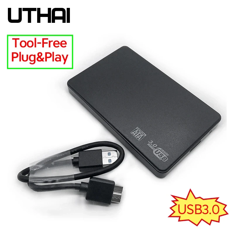 UTHAI T22 2.5" SATA to USB3.0 HDD Enclosure Mobile Hard Drive Cases for SSD External Storage HDD Box With USB3.0/2.0 Cable ABS