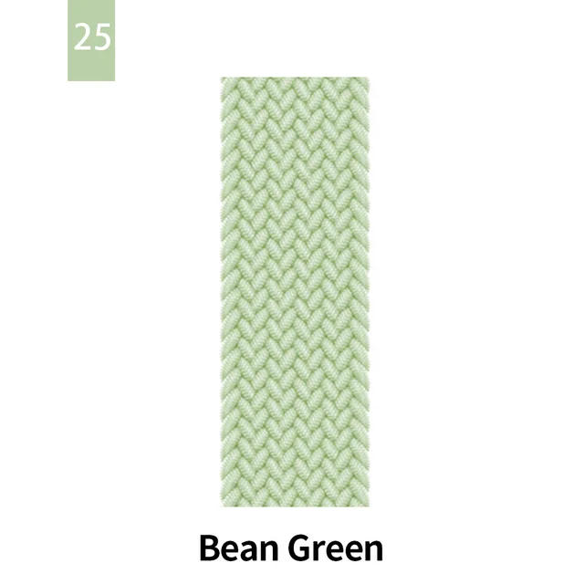 Braided Solo Loop For Apple Watch Band Se 76543 40mm 44mm Elastic Bracelet Strap on Smart Series 38mm 42mm 41mm 45mm Accessories 25 pistachio