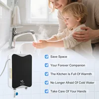 Chauffe-eau électrique instantané sans réservoir 5,5 kW 220 V, chauffe-eau instantané avec affichage numérique pour cuisine salle de bains 4