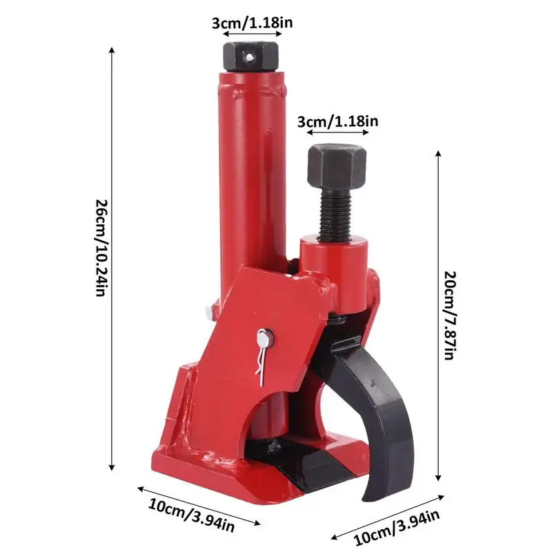 Tire Demounting Tool Red Bike Tire Removal Tool Manual Portable Truck Lever Metal Construction For Bus Tires