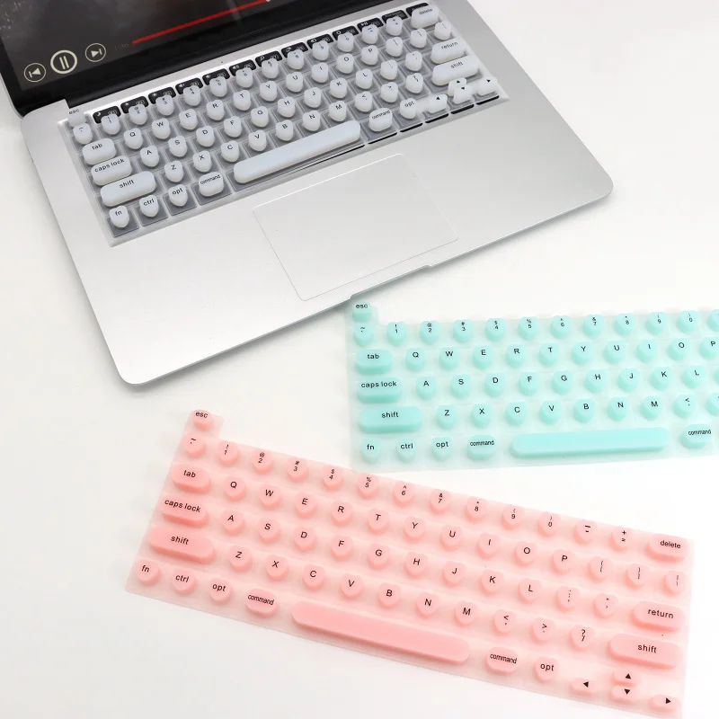 Keyboard wrap for long nail protective silicones pad portable wrap laptop/Mac