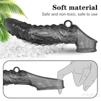 Wiederverwendbare G-punkt Vagina Vibrator Cock Ring Silikon Verzögerung Ejakulation Stärkere Erektion Klitoris ButtPlug Anal Erwachsene Sex Spielzeug Männer 5