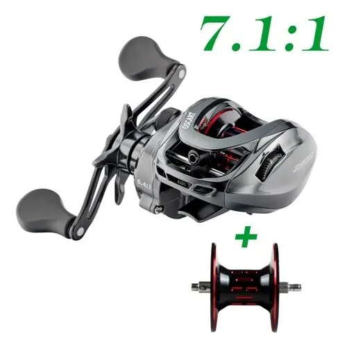 Saltwater Baitcasting Reel and Baitcaster 9BB 5.4:1 7.1:1 Bait Casting  Multiplier Coil Fishing Reel With Spare Spool For Octopus - AliExpress