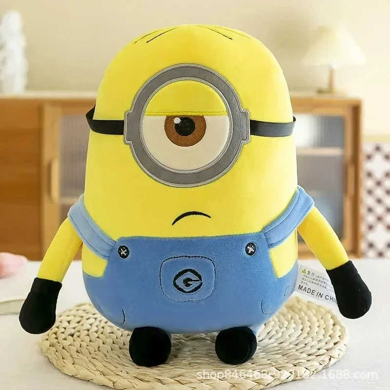 thumbnail image 1 of 2024 Hot Cute Minions Movie Characters Yellow Plush Toys Bob Stuart In Jeans Soft Toys Dolls & Hobbies Christmas Birthday Gift, 1 of 5