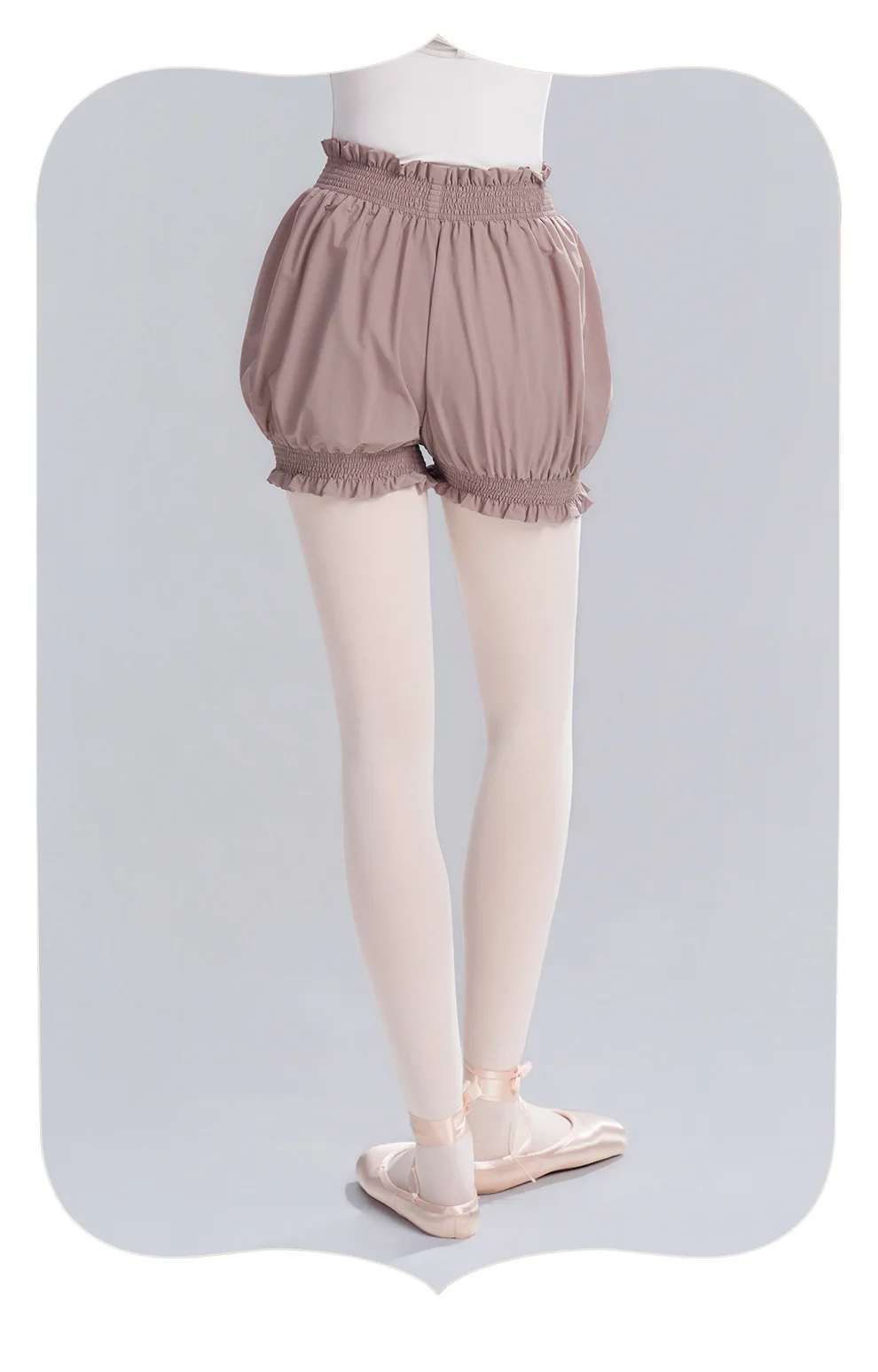 Damen High Waist Flower Bud Kurze Hosen Tanzshorts Erwachsene Ballettshorts Sicherheitshosen – Detail 19