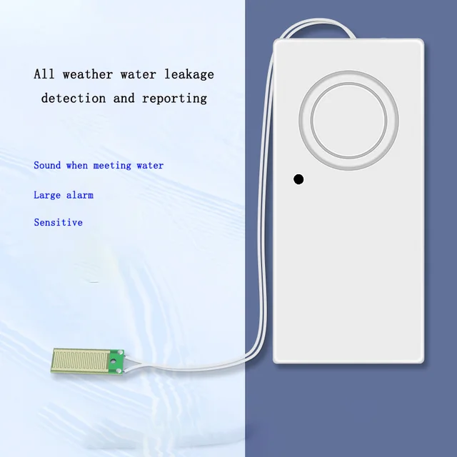 Fish Tank Domestic Pool Water Leakage Detector Overflow and Immersion Sensor Level Indicator High Decibel Full Water Alarm 1