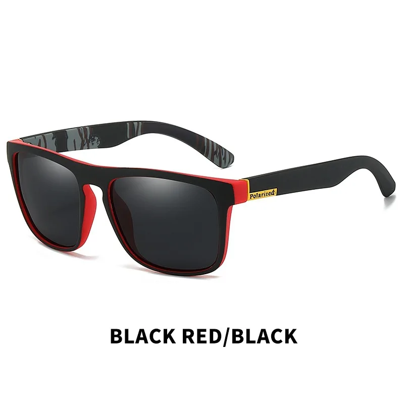 Black Polarized Square Sunglasses - Unisex Fashion Classic Driving Shades