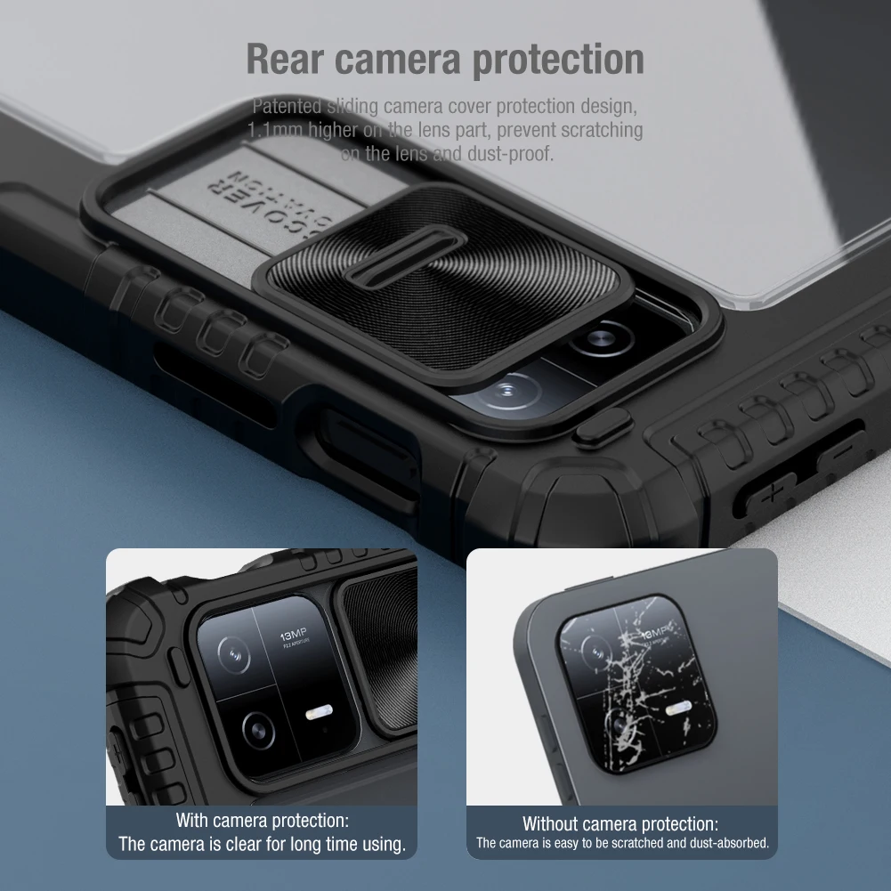 Nillkin-bumper de Armadura para Xiaomi mi Pad e Pro Capa Slide Câmera Protect Magnética Toda a Cobertura Auto Wake Flip Capa de Couro - Imagem 6